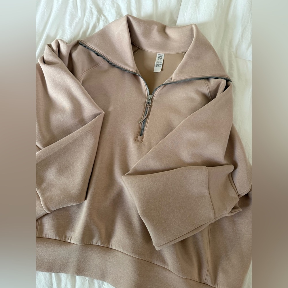 Spanx air essentials women’s Quarter-Zip Pullover 1X